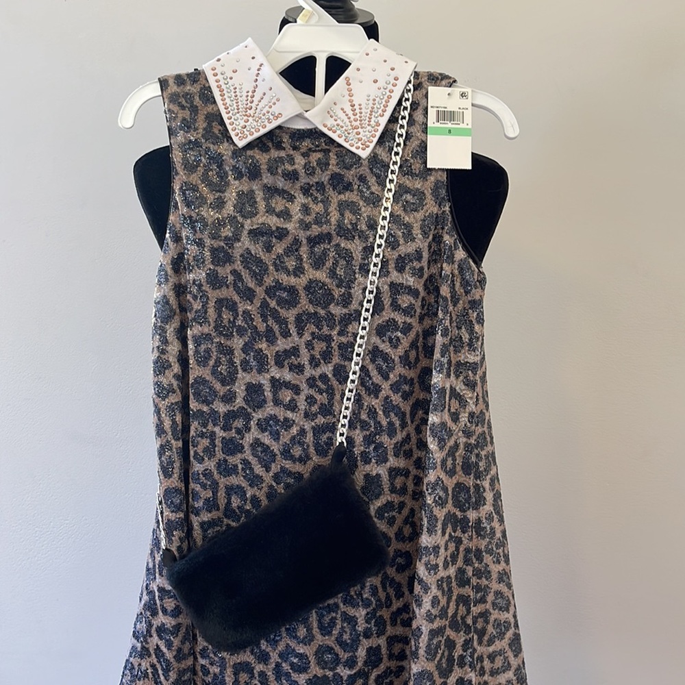 Beautees , NEW dress with purse size 8 years old